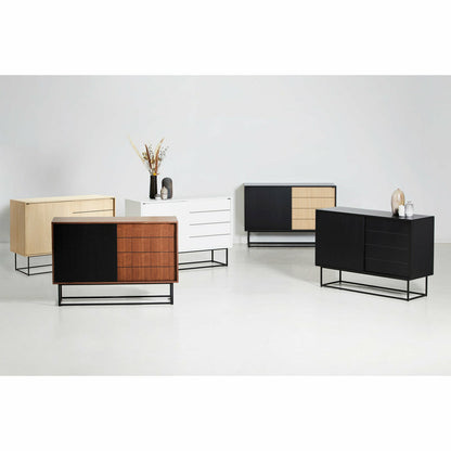 WOUD - Virka sideboard (High) - Black - WOUD - DesignGaragen.dk