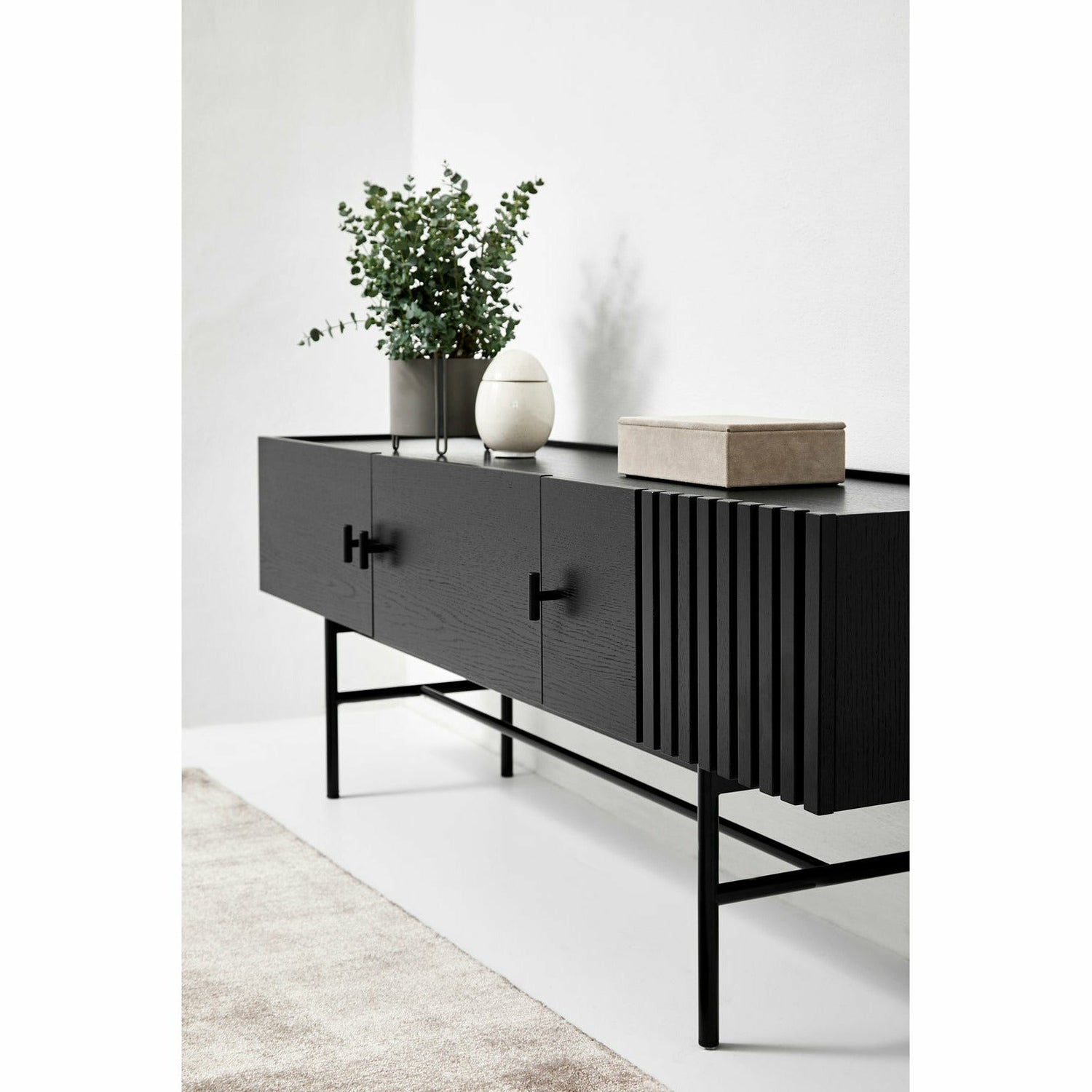 WOUD -  Array low sideboard (150 cm) - Black