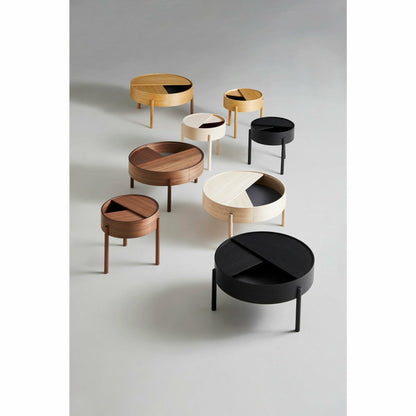 WOUD - Arc side table (42 cm) - White pigmented ash - WOUD - DesignGaragen.dk