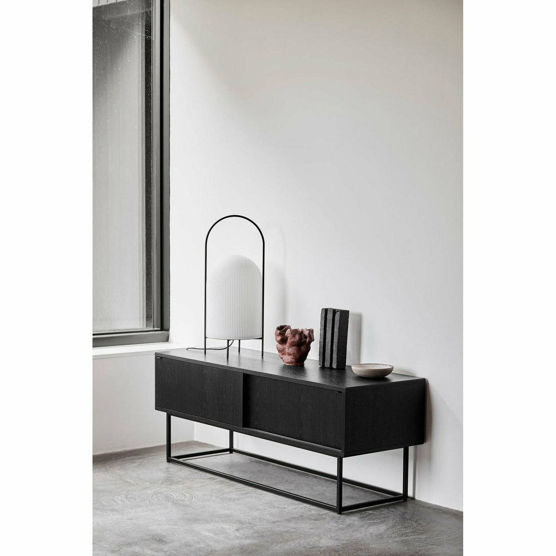 WOUD -  Virka sideboard (Low) - Black