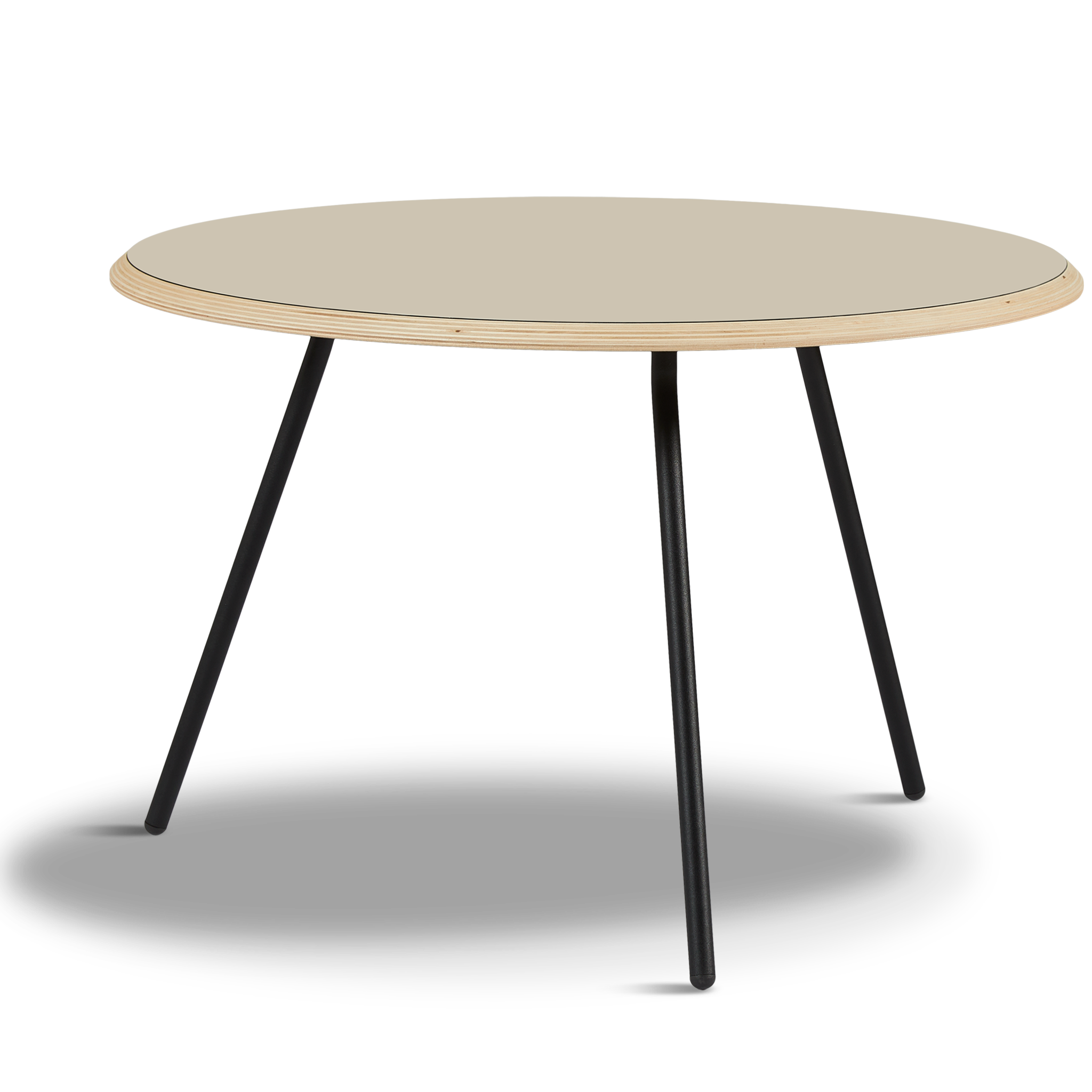 WOUD -  Soround coffee table - Beige (Ø75xH49)