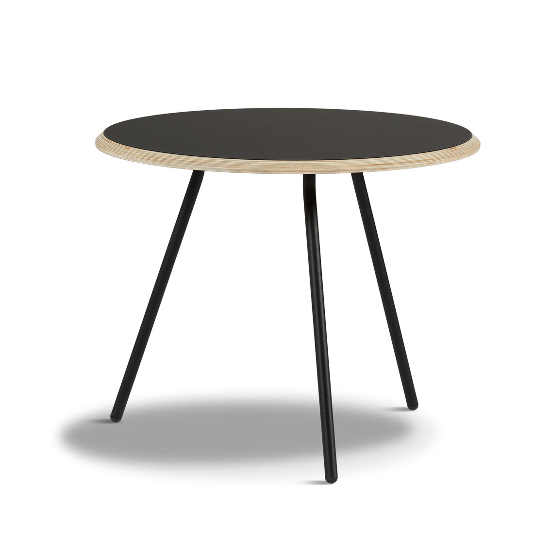 WOUD -  Soround coffee table - Black (Ø60xH49)