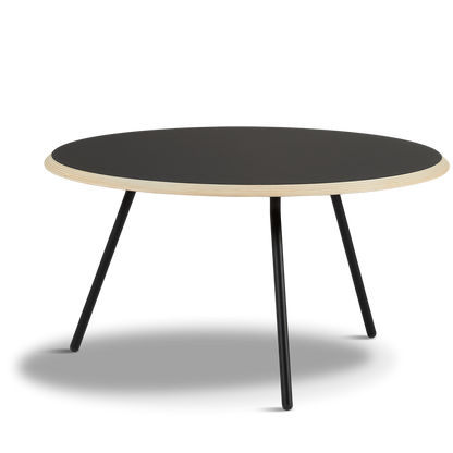 WOUD -  Soround coffee table - Black (Ø75xH40,50)