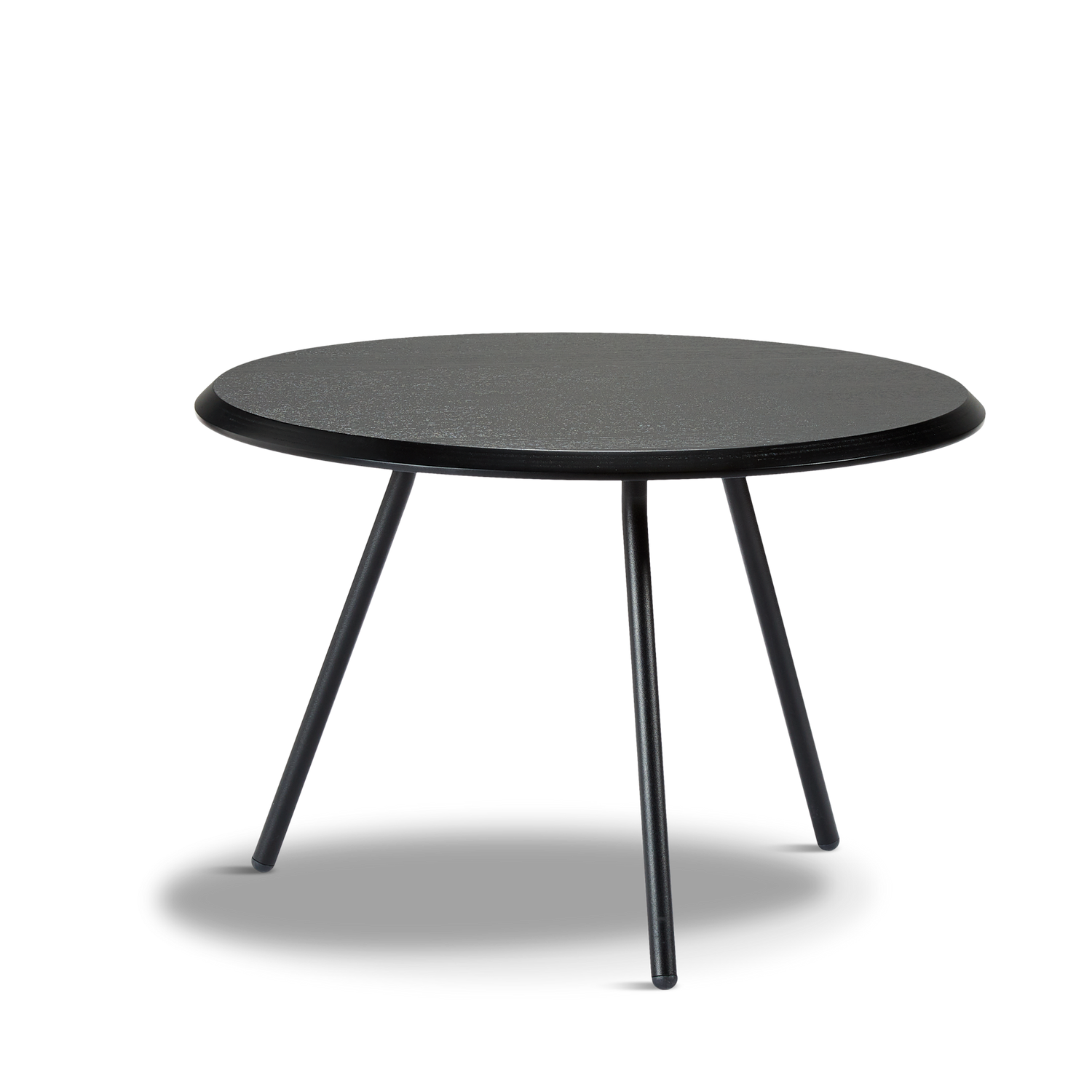 WOUD -  Soround coffee table - Black ash (Ø60xH40,50)