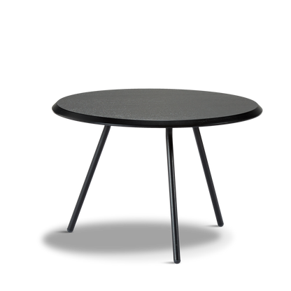 WOUD -  Soround coffee table - Black ash (Ø60xH40,50)