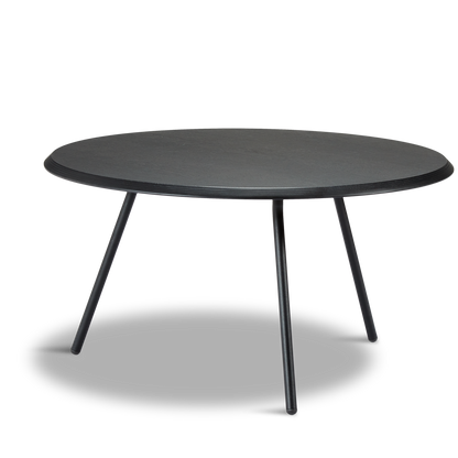 WOUD -  Soround coffee table - Black ash (Ø75xH40,50)