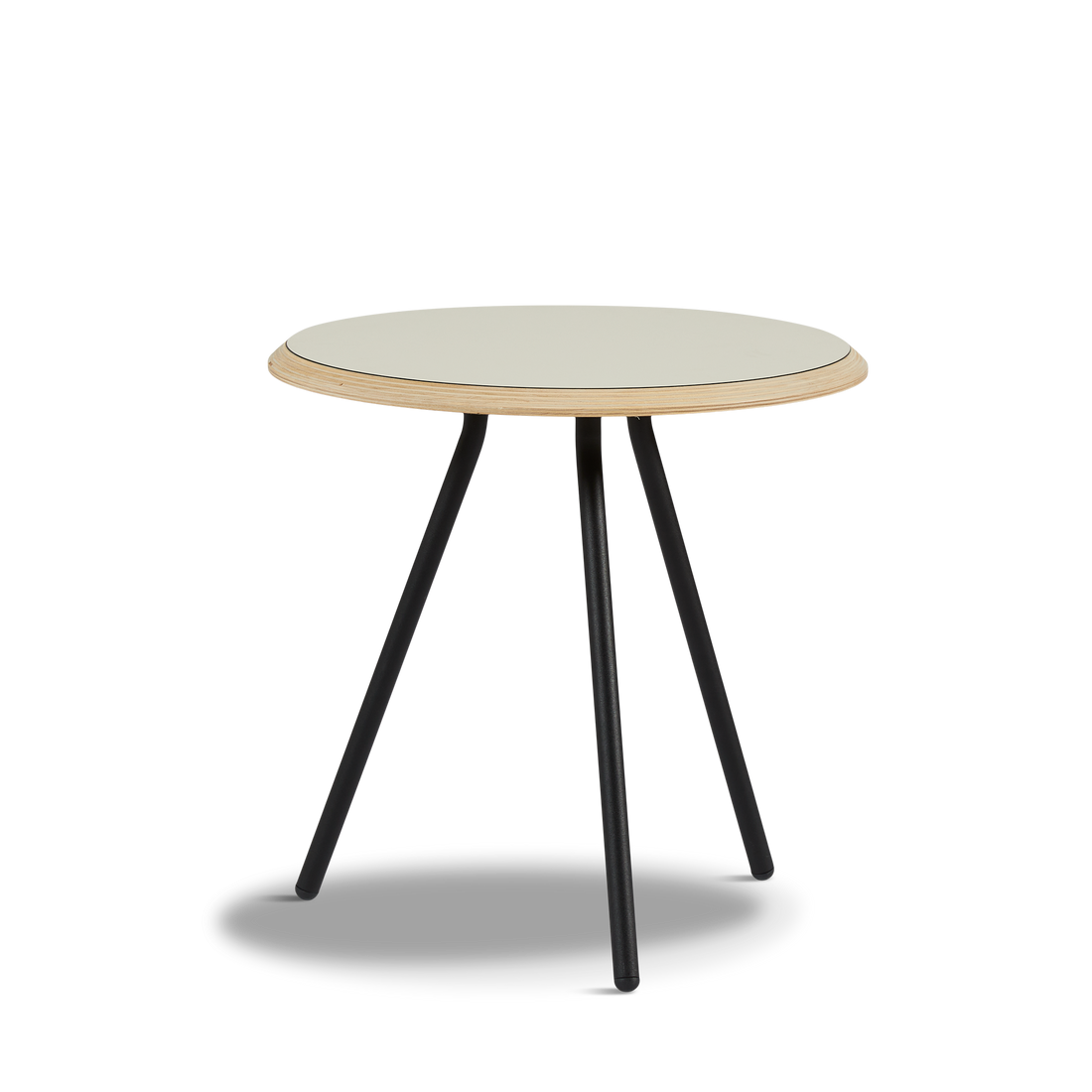 WOUD -  Soround side table - Warm grey (Ø45xH44,50)