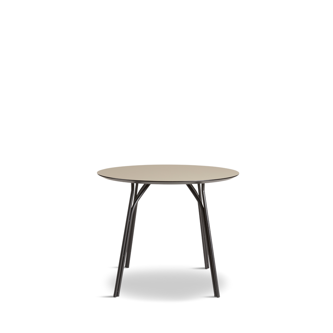 WOUD -  Tree dining table (90 cm) - Beige/black