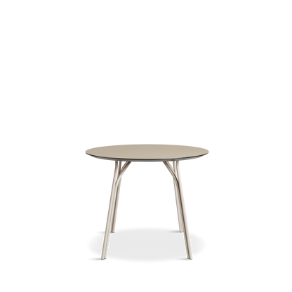 WOUD -  Tree dining table (90 cm) - Beige/beige