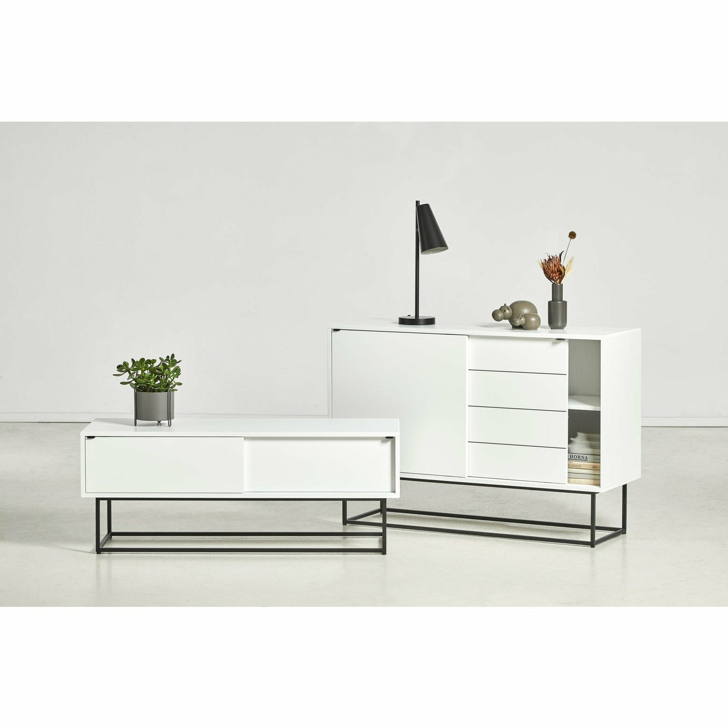 WOUD - Virka sideboard (High) - White - WOUD - DesignGaragen.dk