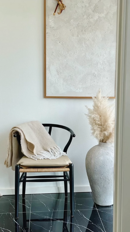 Cushion to Hans J. Wegner Y -chair Ch24 in - Sand -colored Leather