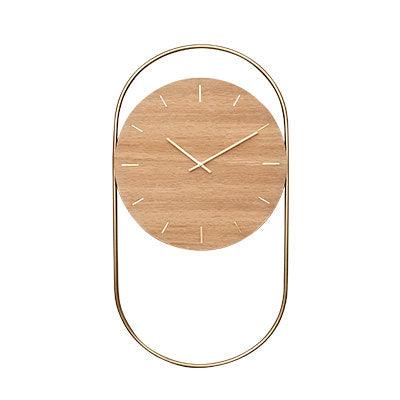 A-Wall clock - oak with brass ring - Andersen Furniture