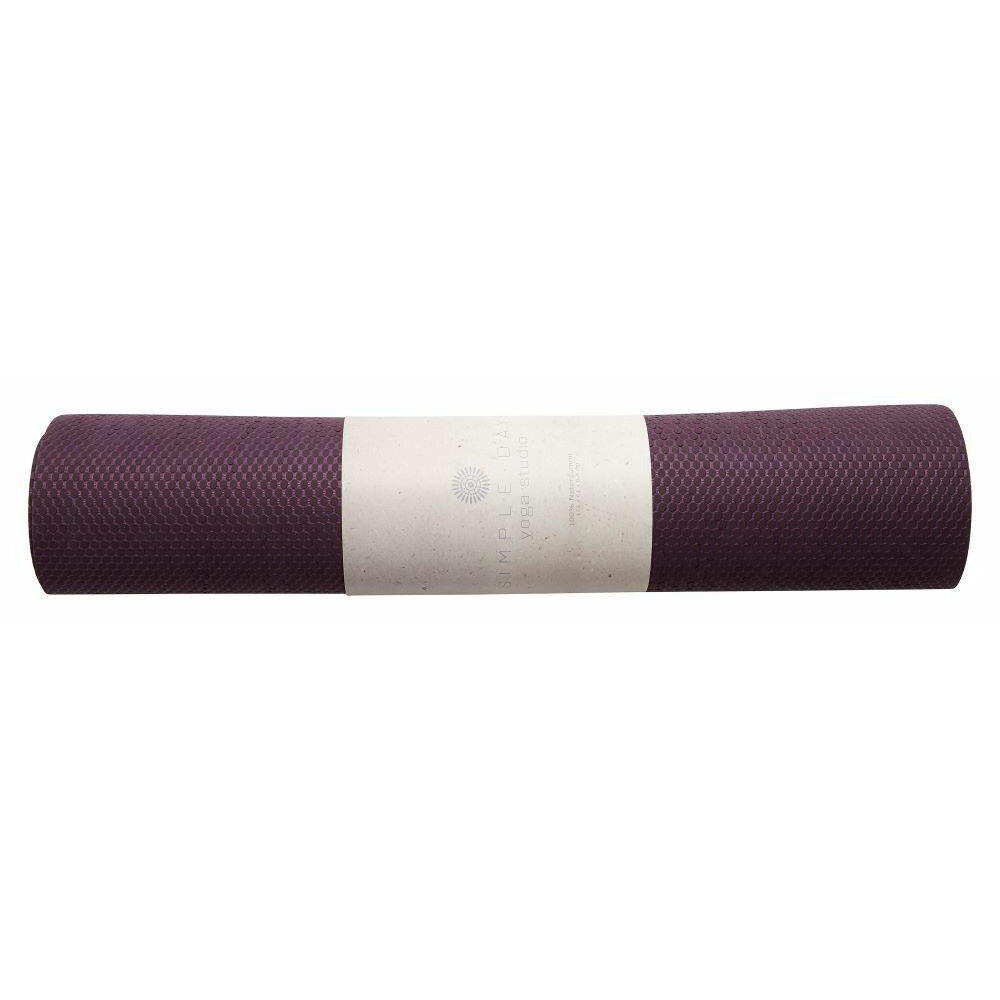 Nordal YOGA mat in natural rubber - 60x173 cm - burgundy