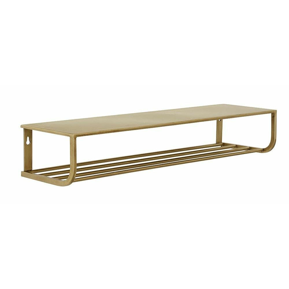 Nordal Shelf in metal - L80 cm - gold finish