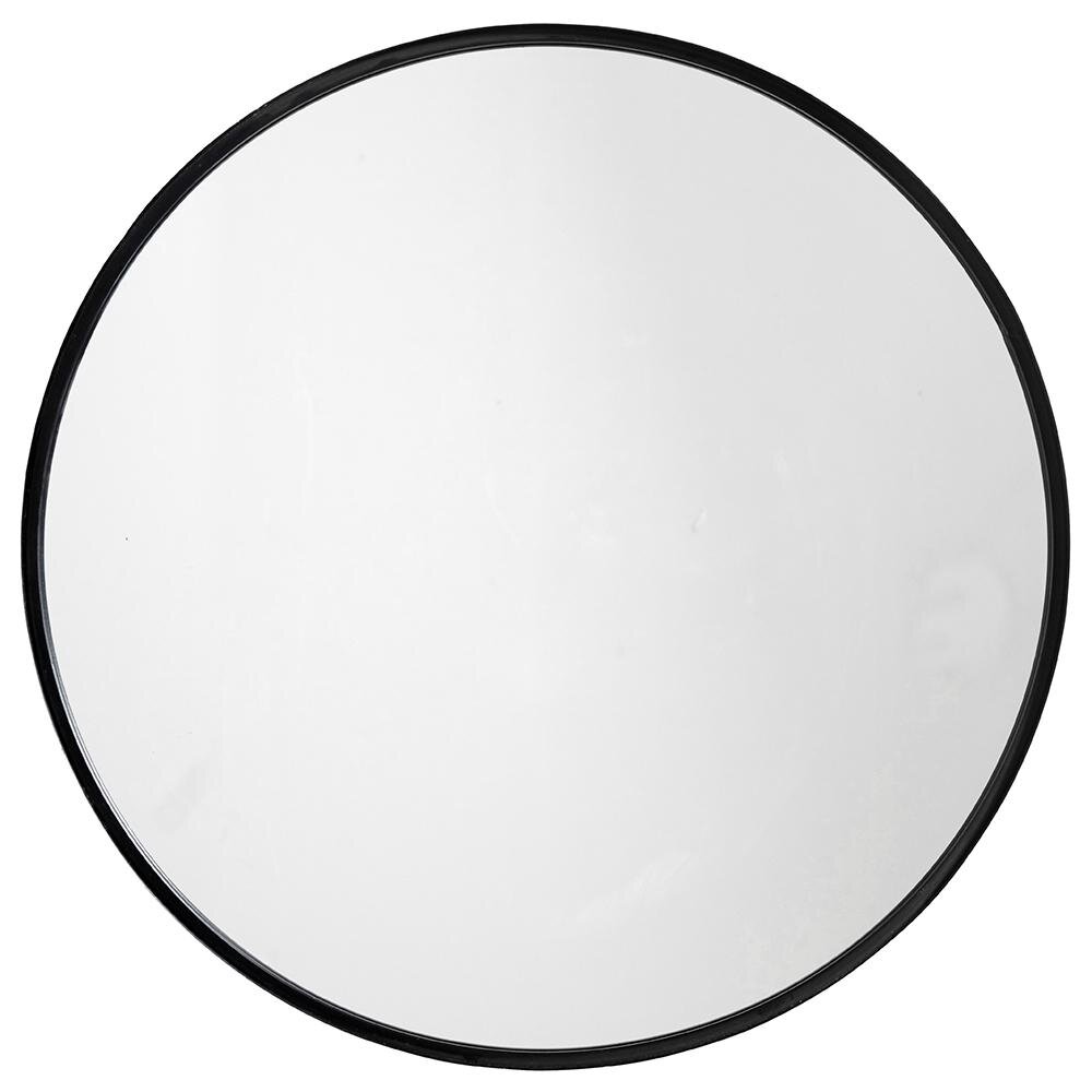Nordal Round mirror in iron - ø80 cm - black