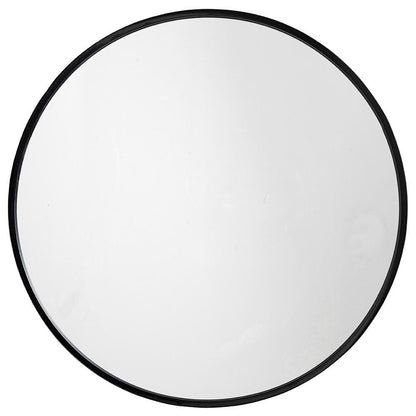 Nordal Round mirror in iron - ø80 cm - black