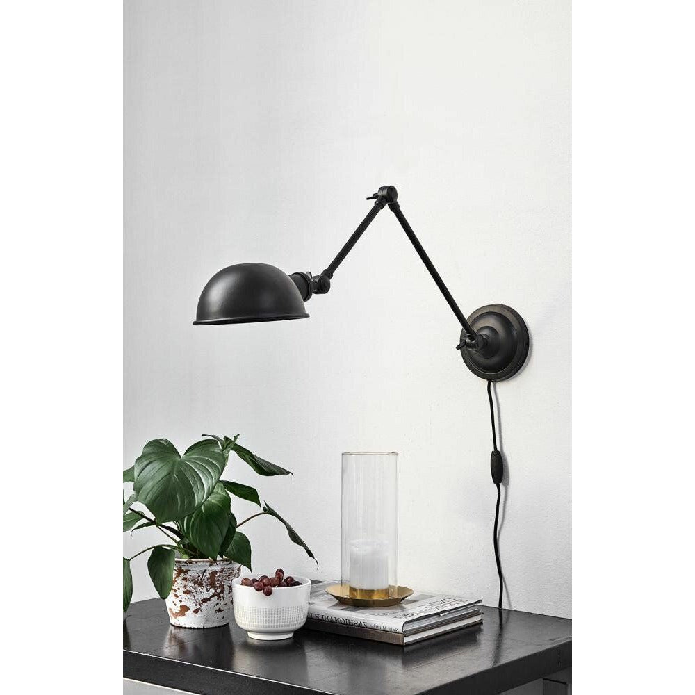 Nordal AURA væglampe - L71 cm - sort - Nordal - DesignGaragen.dk