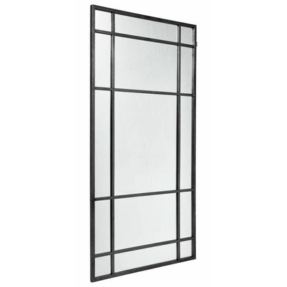 Nordal SPIRIT spejl med jernramme - 204x102 cm - sort - Nordal - DesignGaragen.dk
