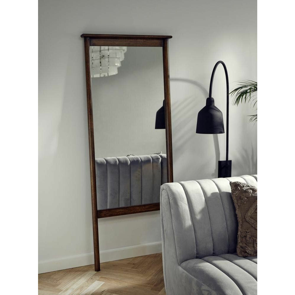 Nordal WASIA standing mirror w/wood frame - h172 cm - natural