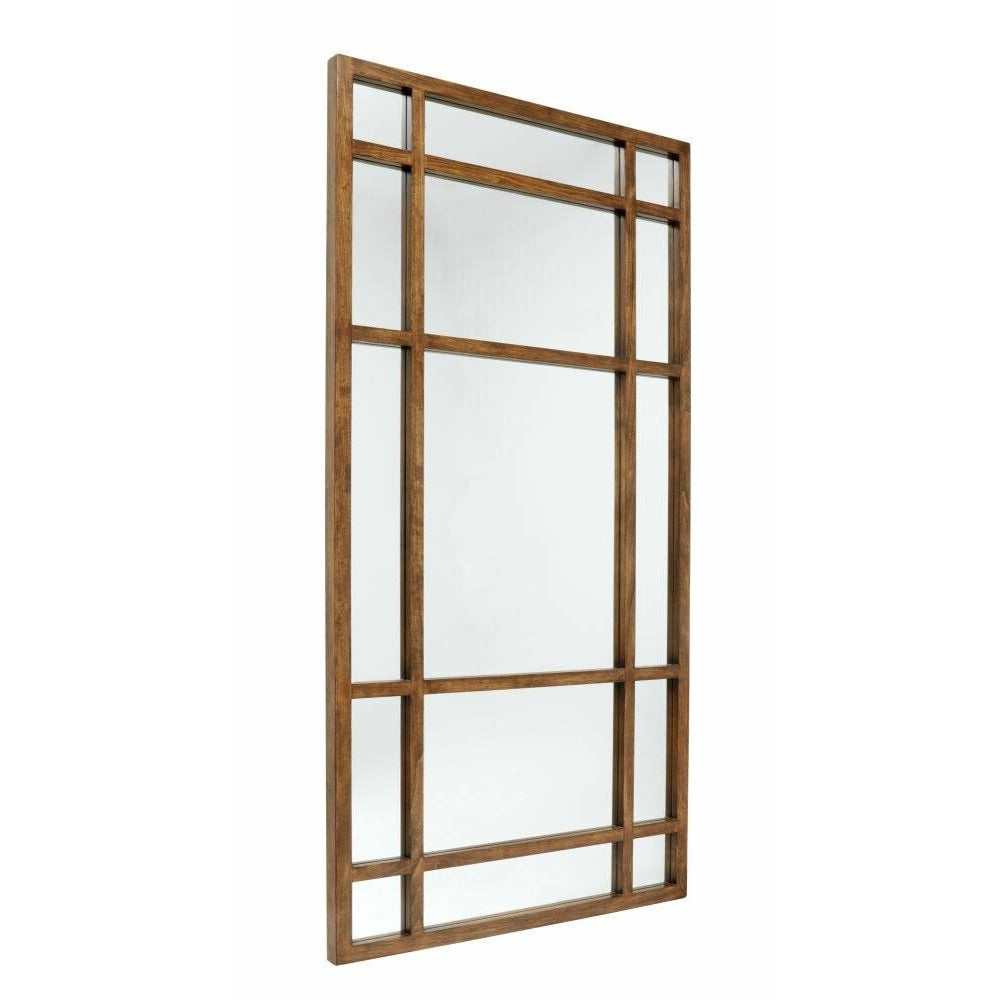 Nordal SPIRIT mirror with wooden frame - 203x101 cm - nature