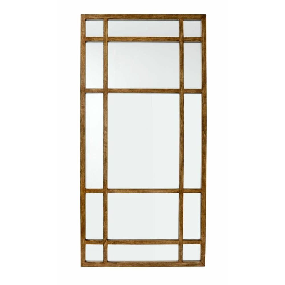 Nordal SPIRIT mirror with wooden frame - 203x101 cm - nature