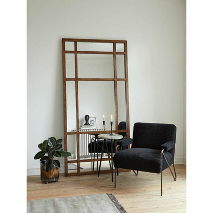 Nordal SPIRIT mirror with wooden frame - 203x101 cm - nature