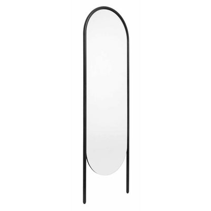 Nordal WONDER standing mirror w/iron frame - h174 cm - black