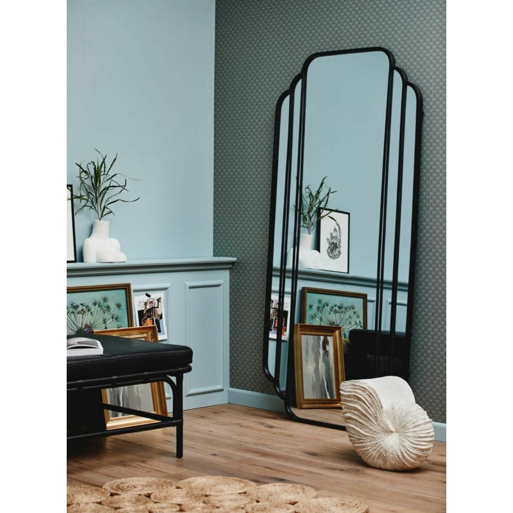 Nordal SKYLARK large mirror in iron - 200x100 cm - black