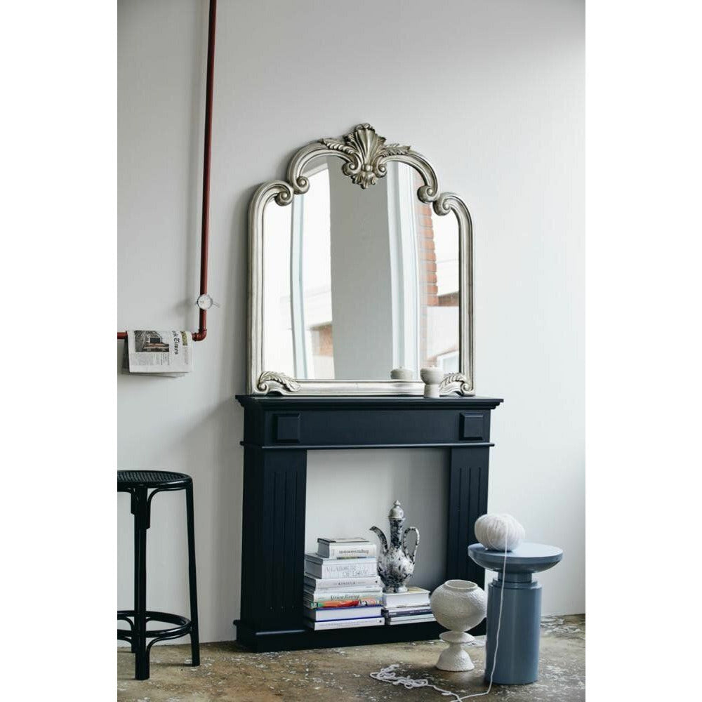 Nordal ANGEL mirror in antique look - 115x104 cm - silver
