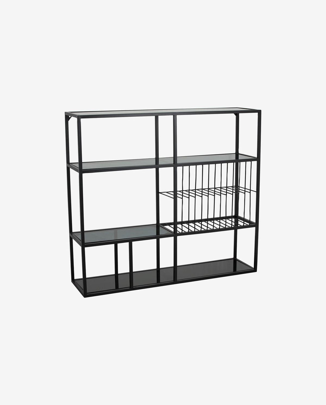 RUR Kitchen shelf in iron - 100x90 cm - black