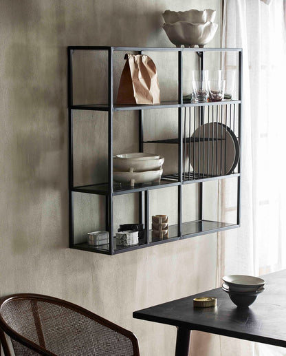 RUR Kitchen shelf in iron - 100x90 cm - black