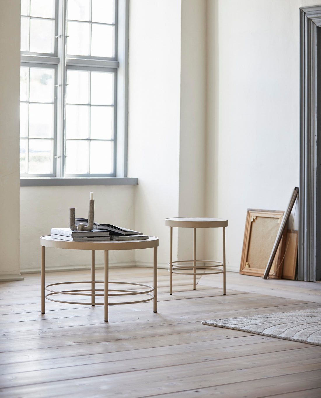 Jungo round coffee table - Ø80 cm - sand