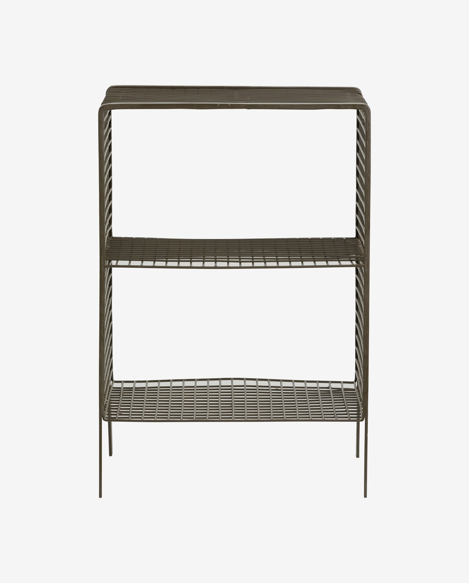 Tuo bedside table/side table in iron - 40x30 cm - olive green