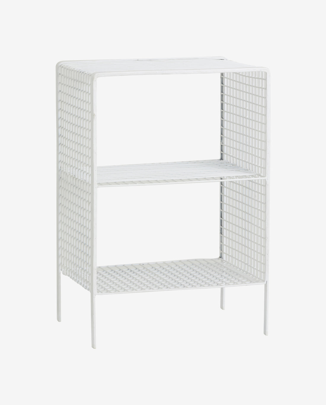 Tuo bedside table/side table in iron - 40x30 cm - white