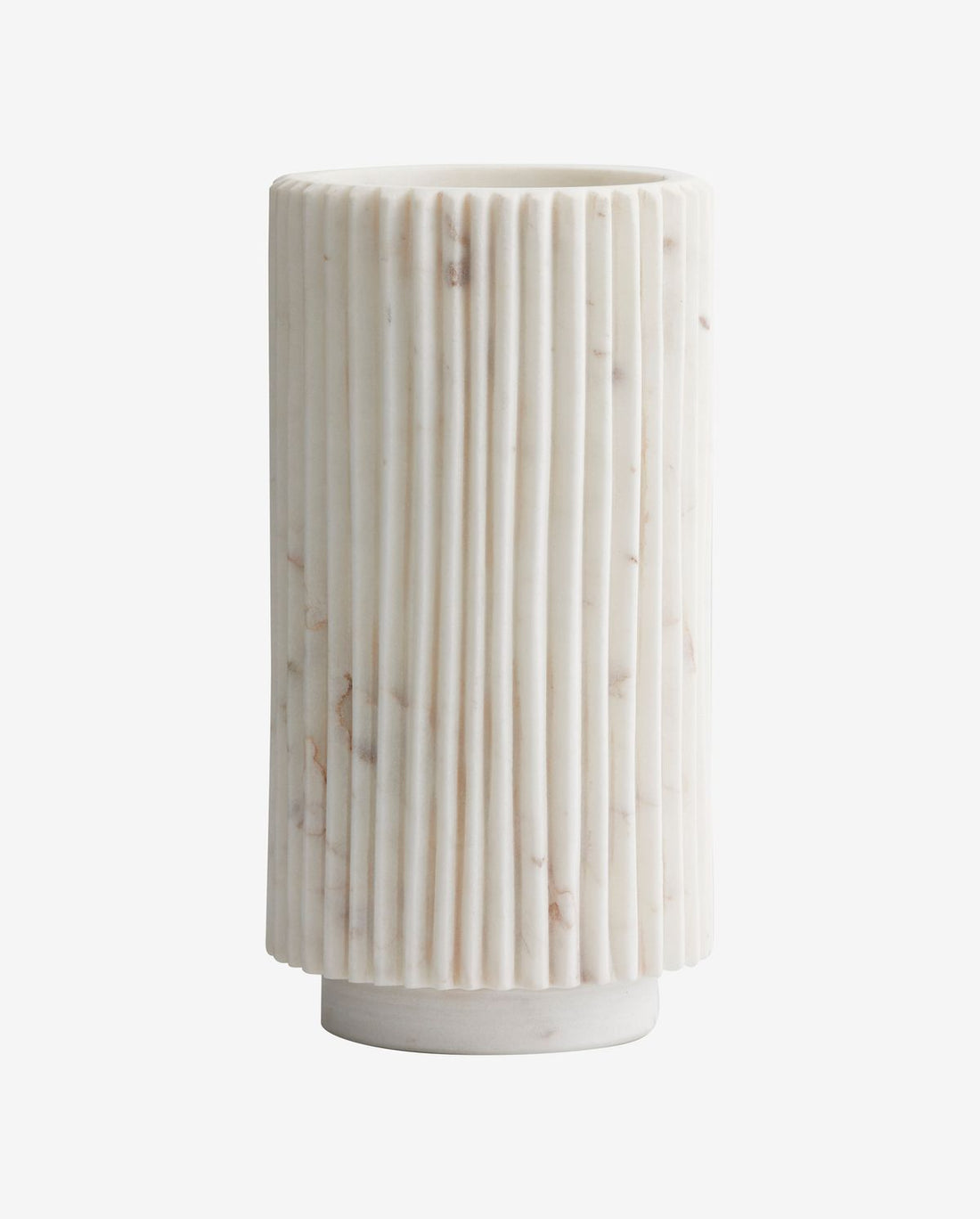 Loon vase - white marble