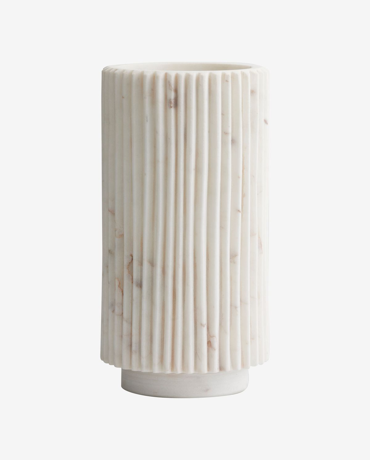 Loon vase - white marble