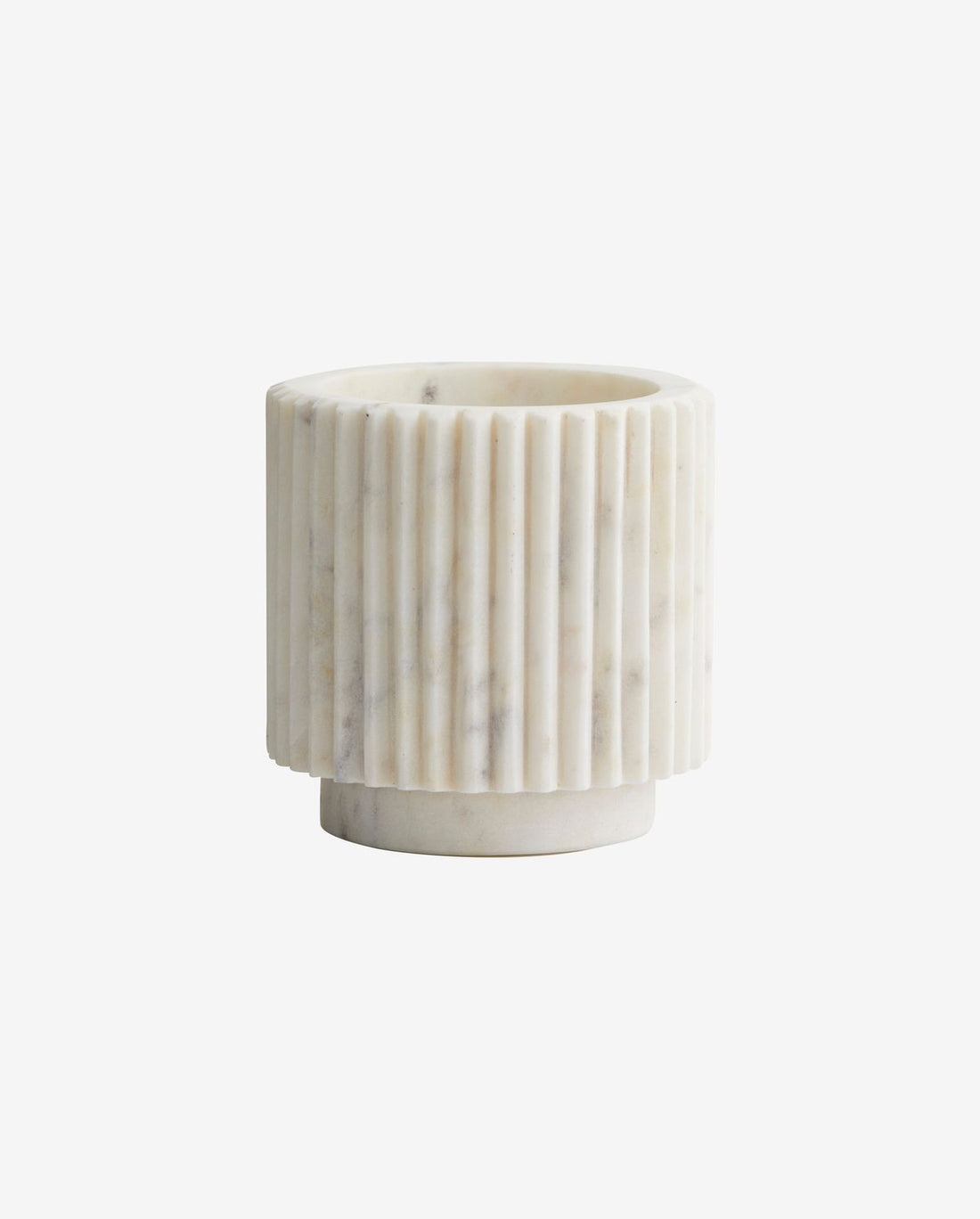 Loon herbal pot - white marble