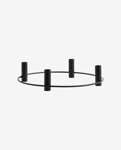 Irona candlestick - black