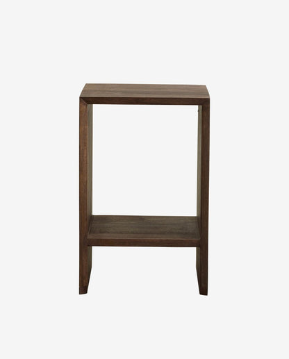 Napo bedside table/side table - dark brown