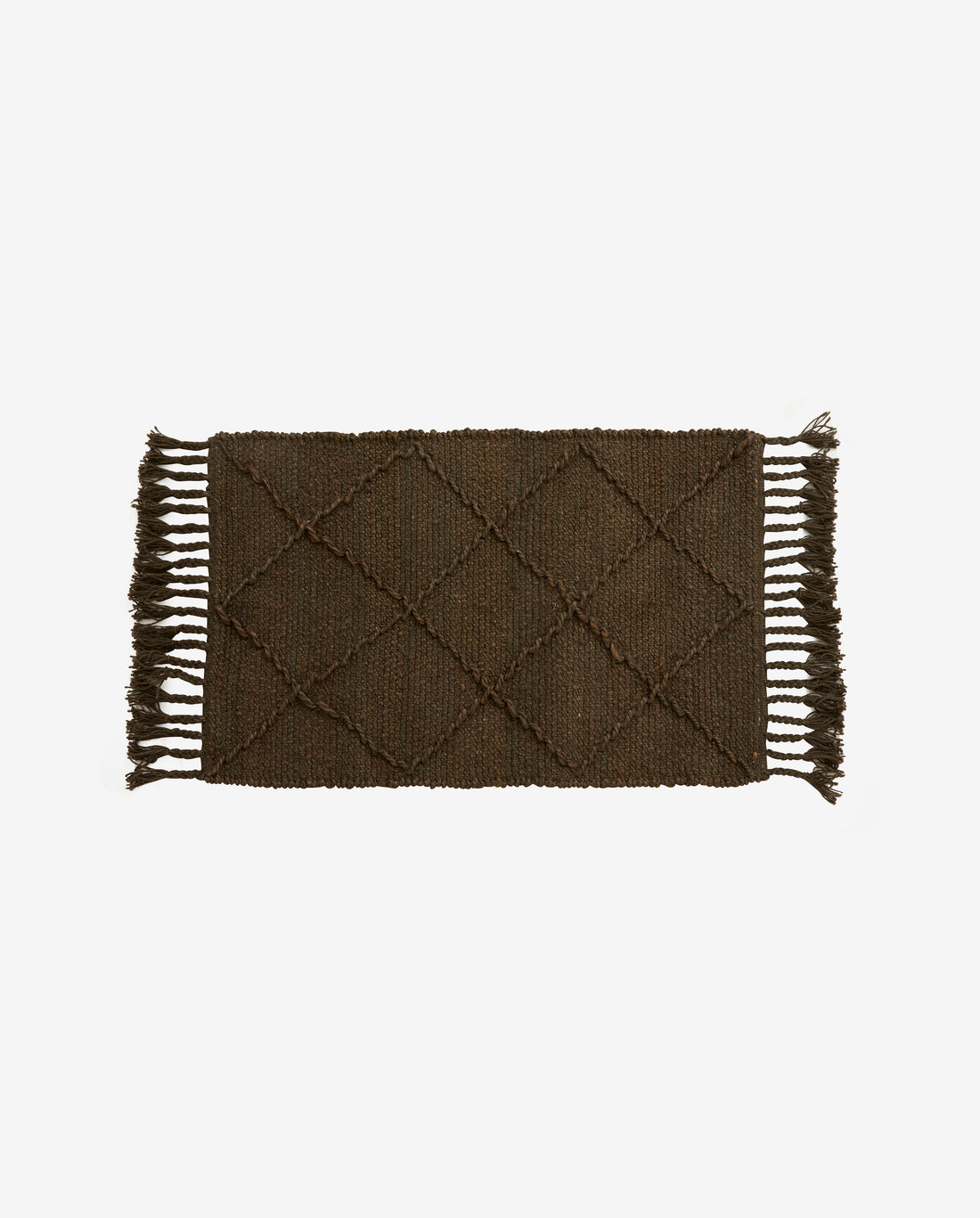 Jutan blanket in jute 60x90 cm - brown/green
