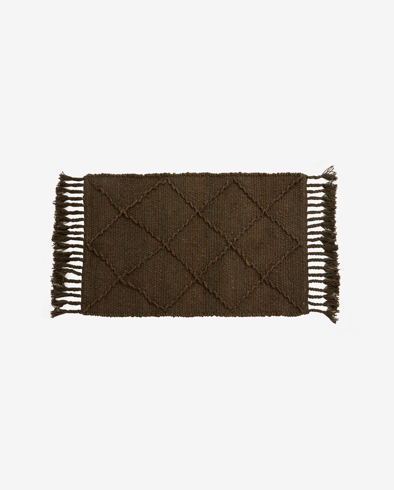 Jutan blanket in jute 60x90 cm - brown/green