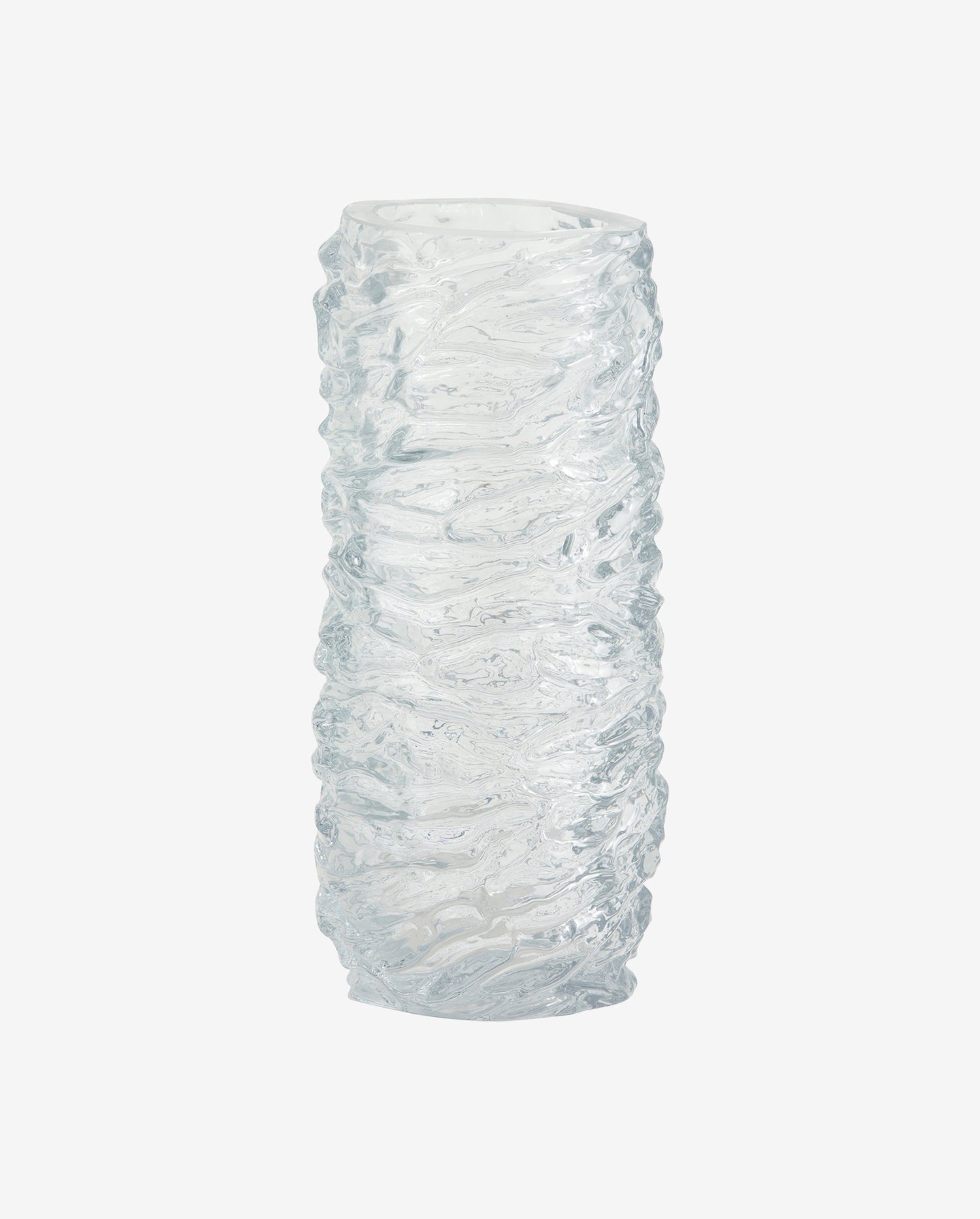 Maio Glass Vase - H28 cm - Clear glass