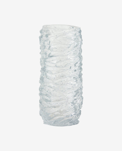 Maio Glass Vase - H28 cm - Clear glass