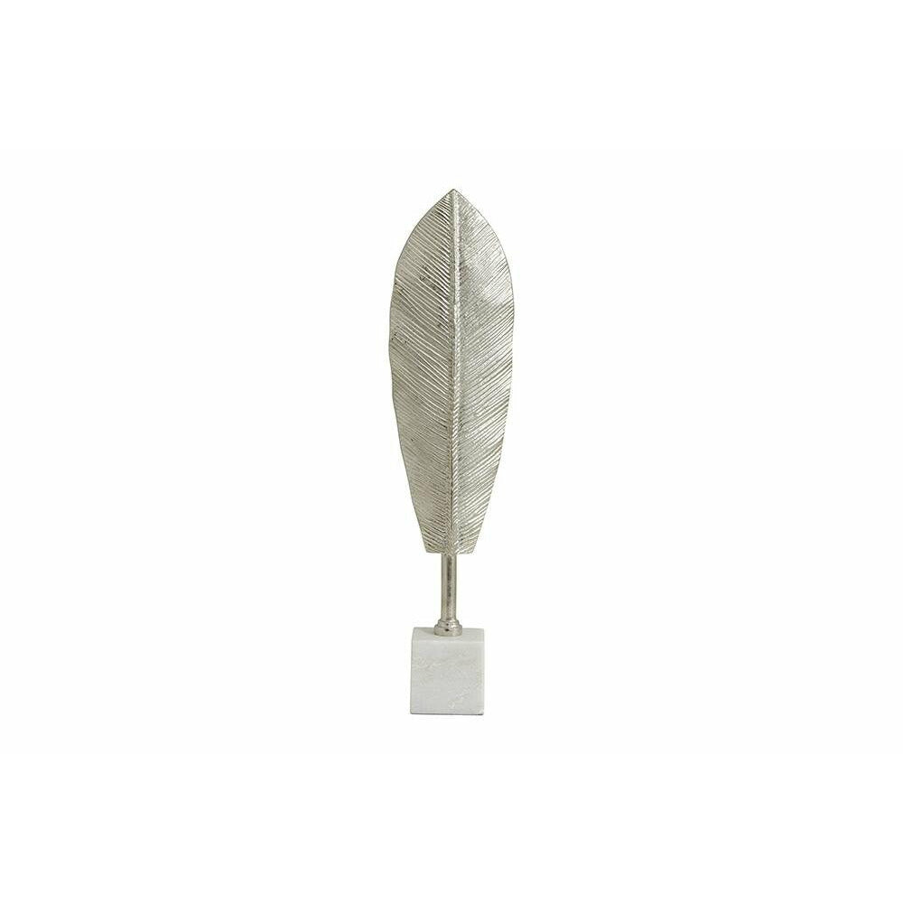 Nordal MAUI figure with leaf for decoration - h47 cm - silver/white