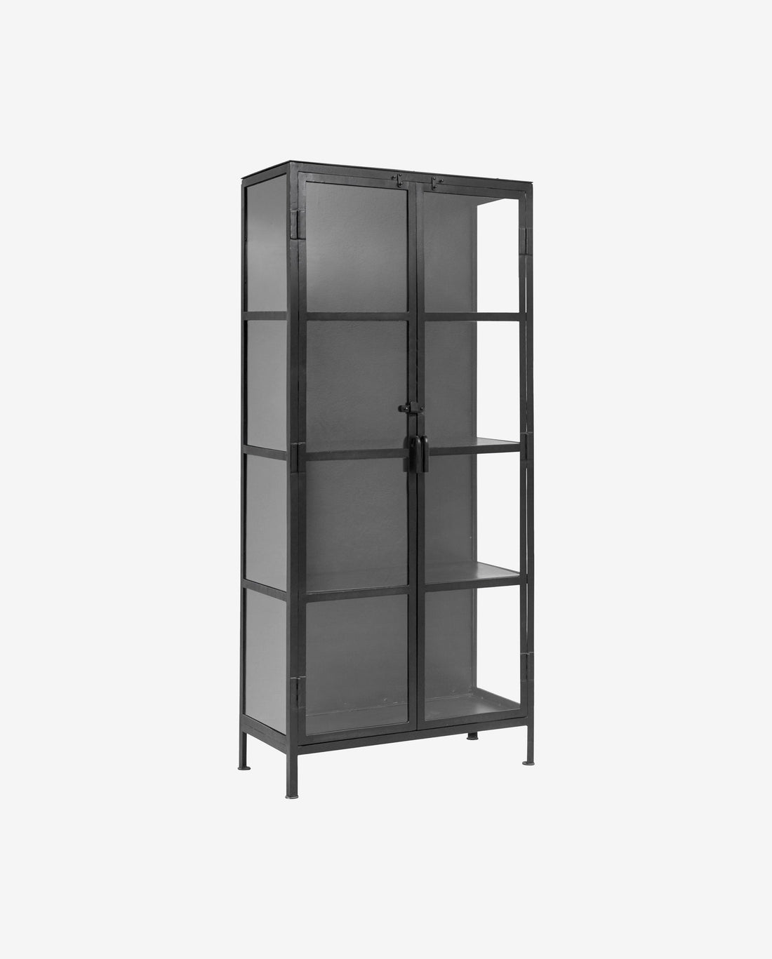 Phoenix display cabinet in iron - 175x80 - black