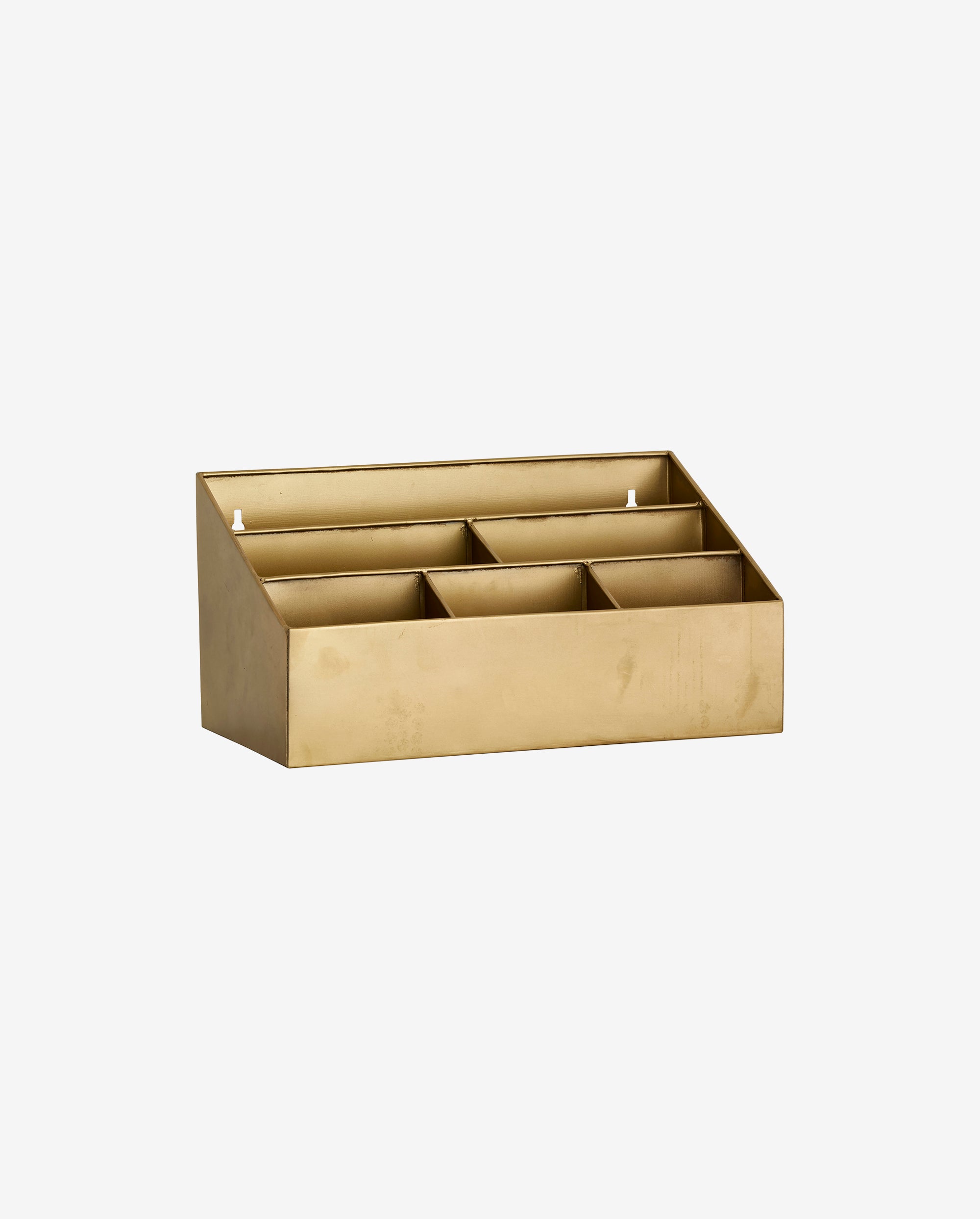 Adasi storage basket in iron. 40x23 cm - gold finish