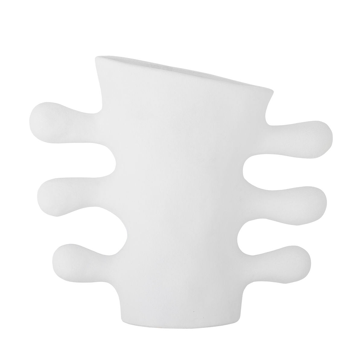 Bloomingville Pernilla Vase, Hvid, Stentøj - Bloomingville - DesignGaragen.dk