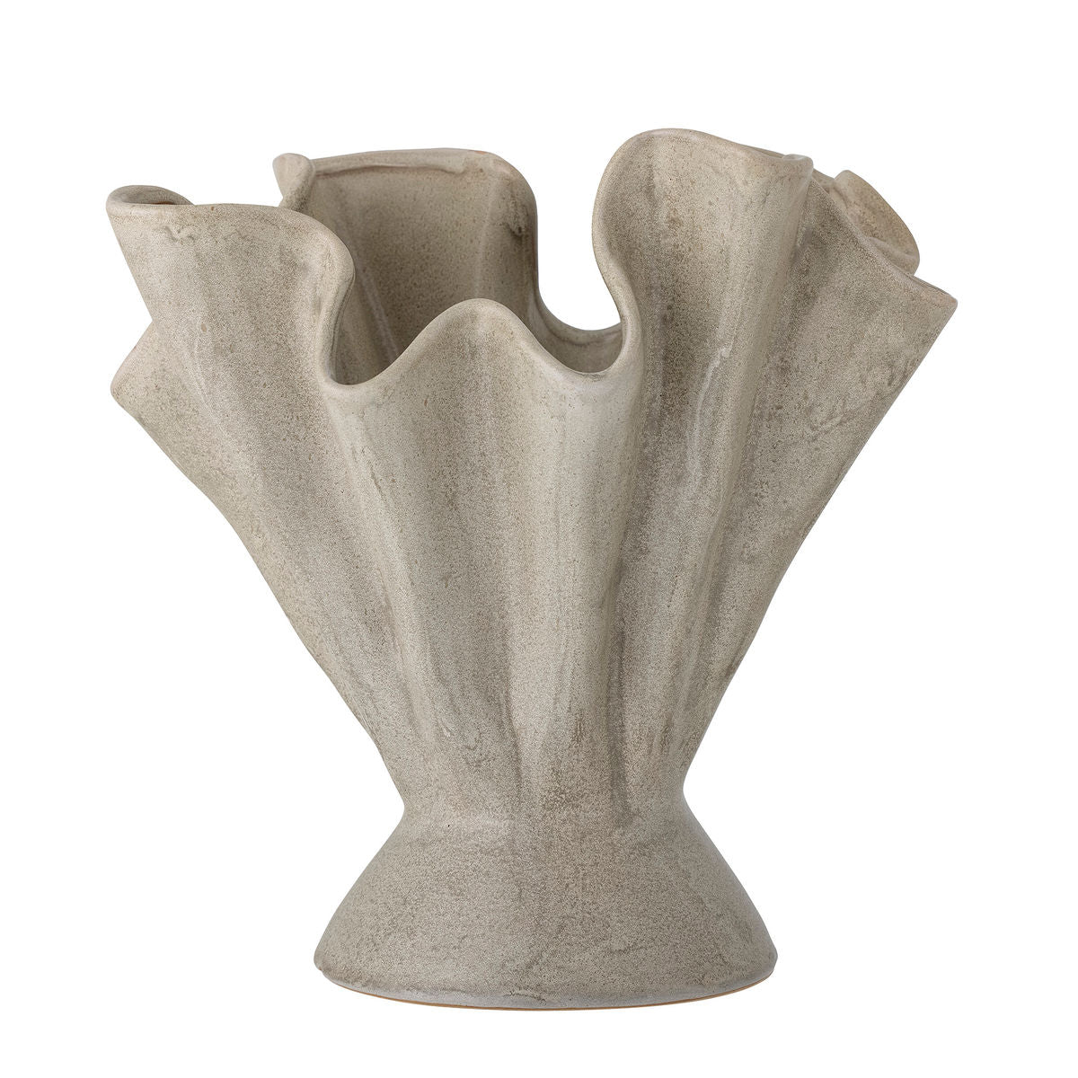 Bloomingville Plier Vase, Nature, Stoneware