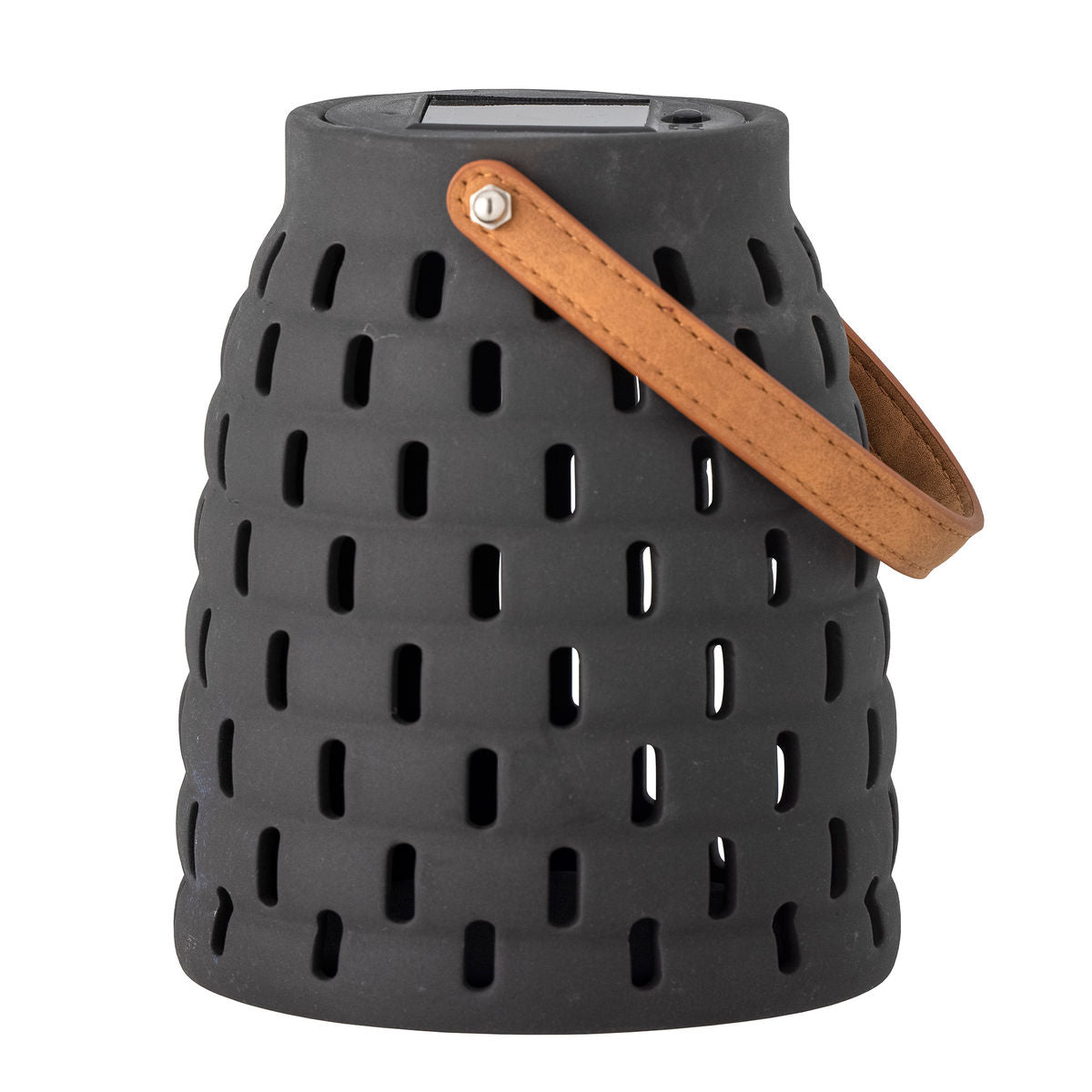 Bloomingville Treillis Solar Cell lanterns, Black, Stoneware