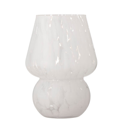Bloomingville Halim Vase, Hvid, Glas - Bloomingville - DesignGaragen.dk